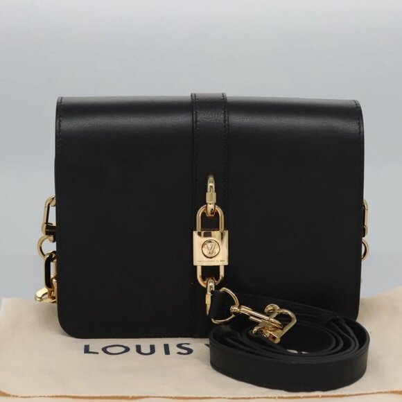 LOUIS VUITTON Rendezvous Shoulder Bag Leather Black - Picture 15 of 15